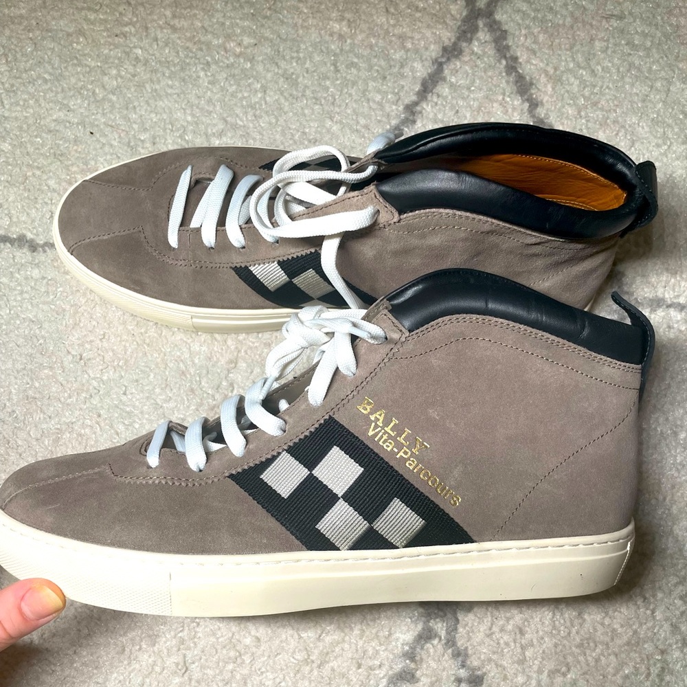 BALLY Vita-Parcours Suede High Top Men’s Sneakers